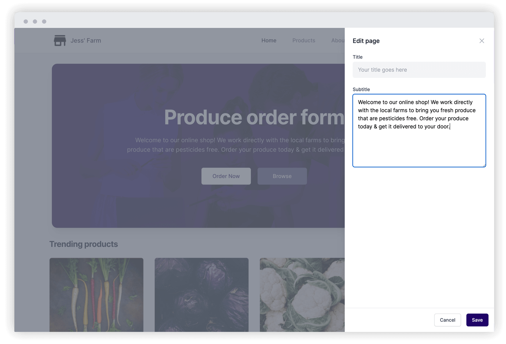 Establish your brand identity by creating a professional website in minutes